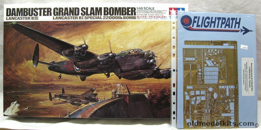 Tamiya 1/48 Lancaster BIII Dambuster or BI Grand Slam - With Flighpatch PE Super Detail Set, 61021-4000 plastic model kit